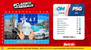 Betclic Pixel War on X OM-PSG match