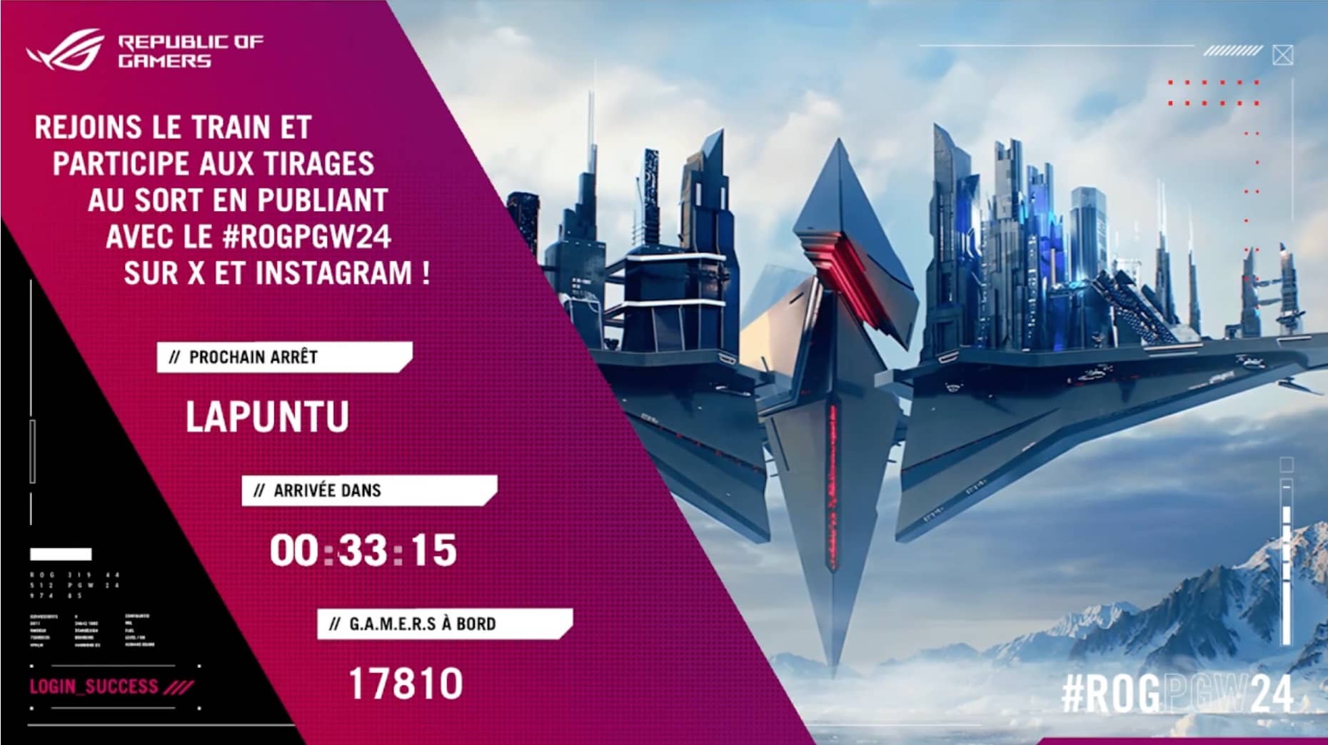 Get on the ROG Hype Train, heading to PGW 2024!